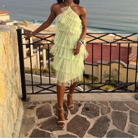 15+ The Bar Green Tulle Dress